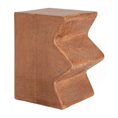 MGO Side Table, Set Of 2 Rectangular Outdoor Side Tables, Decorative Garden Stools For Indoor Outdoor, Accent Table,Patio Side Table,Nesting End Table,Faux Wood Natural Color