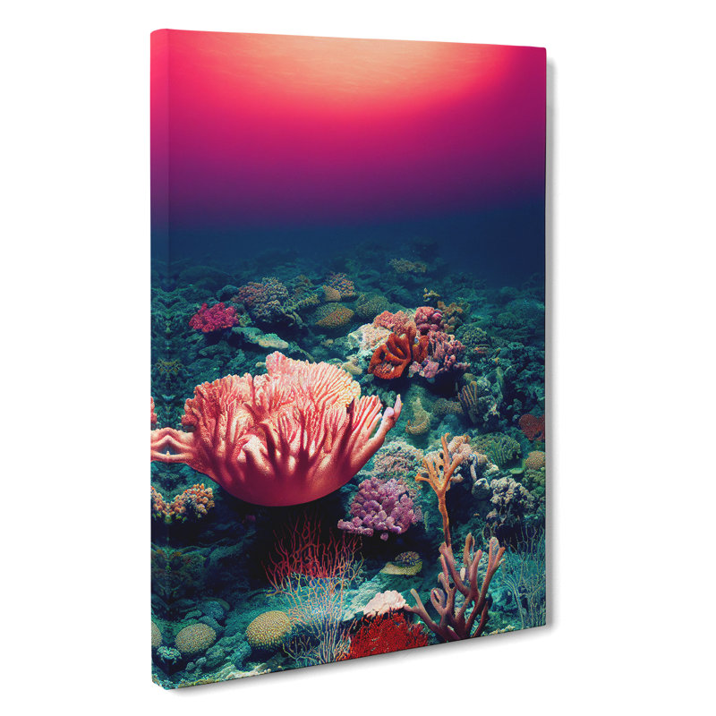 Coral Reef Floor - Wrapped Canvas, 60cm H x 40cm W x 3cm D