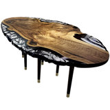Calabria Walnut Wood Dining Table