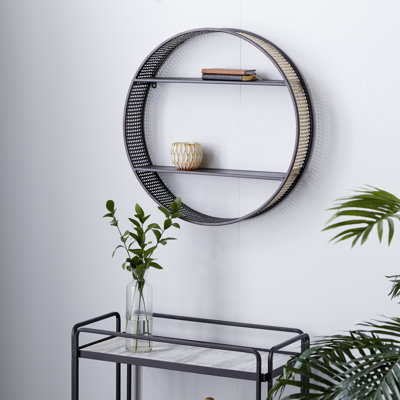 Avante 2 Piece Circle Metal Accent Shelf