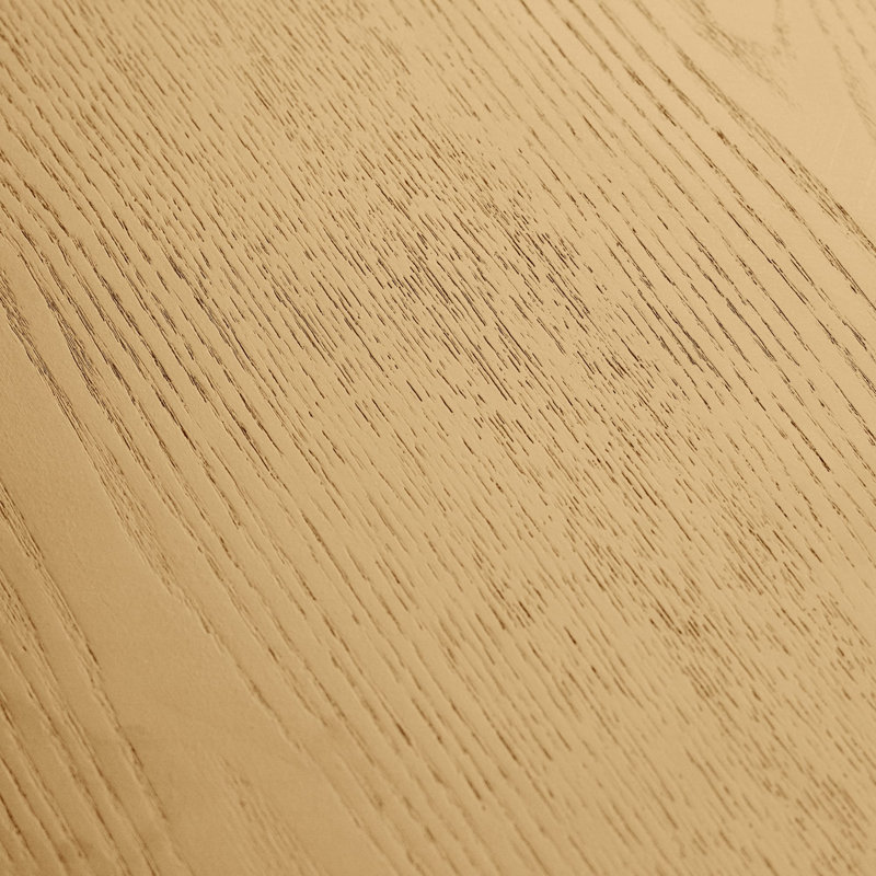 Auman Fluted Round Dining Table, Light Oak