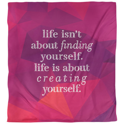 Housse de couette simple Creative Yourself Quote