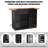 Home Bar Unit with Fridge Space, U-Shape Liquor Wine Cabinet, 63.1" Mini Bar Table with Storage for Basement or Living Room