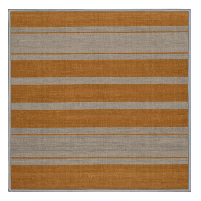  Tapis lavable rayé gris clair ocre