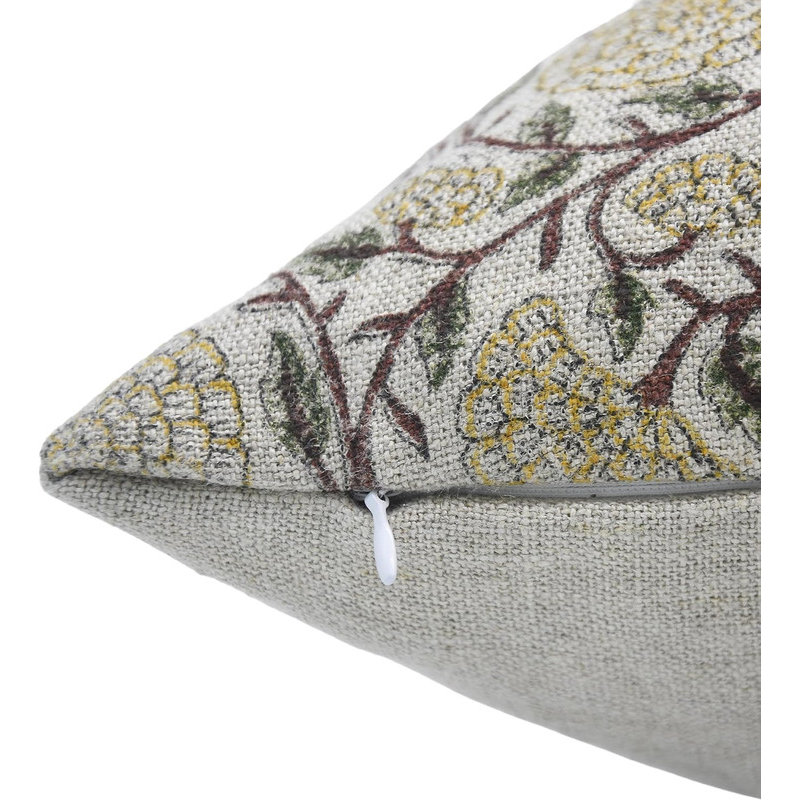 Linen Pillow Cover, 14"H x 20"W, Rectangle, Pishta Floral