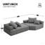 Canapé modulaire surdimensionné Boneless, ensemble de canapé de plancher Boucle de luxe, canapé convertible compressé, canapé spacieux rempli de mousse pour le salon, combinaison gratuite de 3 PC-959598761-967900030