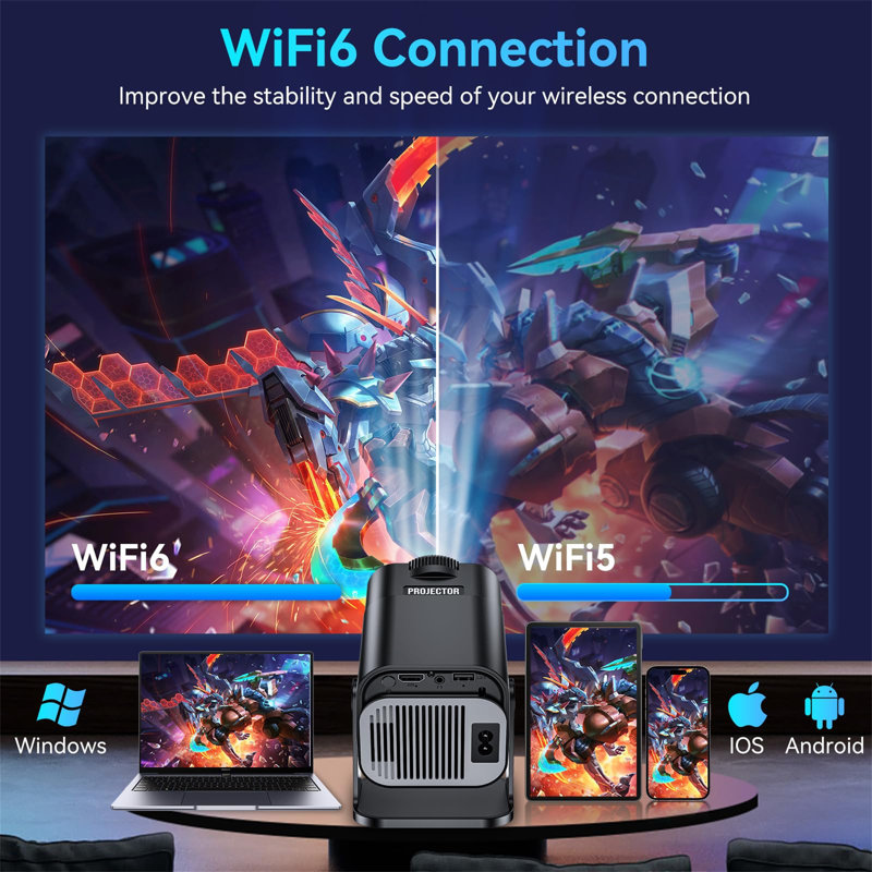 Luch Home Theatre Projector Portable Projector