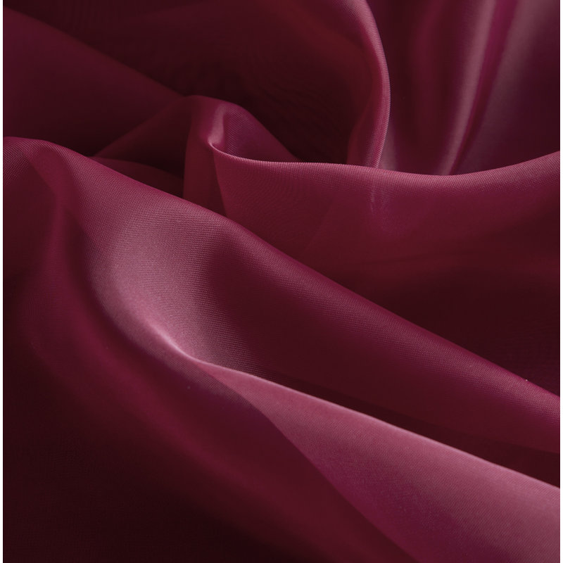 Daxin Sheer Voile Rod Pocket Curtain Panels, Burgundy, 54" W x 84" L
