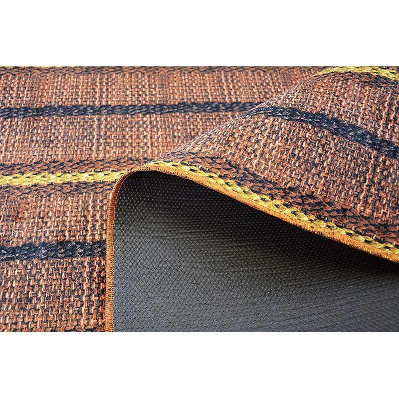 Slip Resistant No Pile Light Weight Nature Inspired Printed Area Rugs for Backyard Kitchen Living Room, Runner 2' x 7'