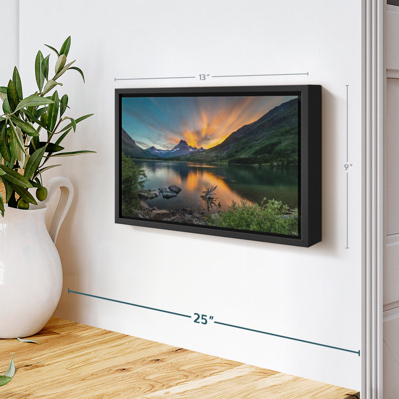 Impression sur toile Swiftcurant Sunset Lake, H 9 po x l 13 po