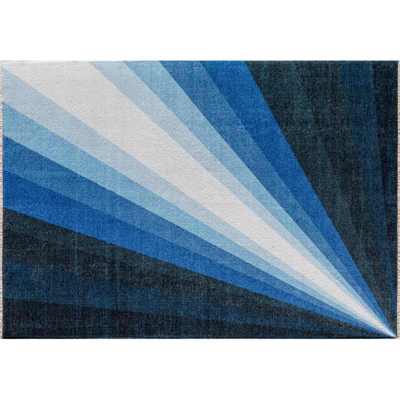 Tapis bleu Maisie Modern Violets Are, Rectangle 7 pi 10 po x 10 pi 10 po