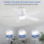 Ventilateur de plafond encastré avec lumières DEL et télécommande-1544322721-1544322722