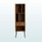Nova Retro Modern 1-drawer Sideboard Bookcase Organizer, 60.07'' H X 18.2'' W X 15.08'' D