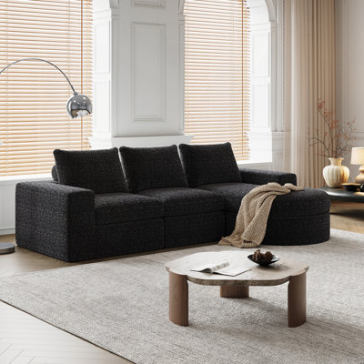 Canapé modulaire Chenille Cloud Curved