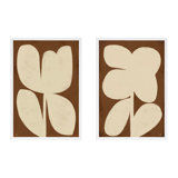 Flower Set Of 2 Painting by StudioM
