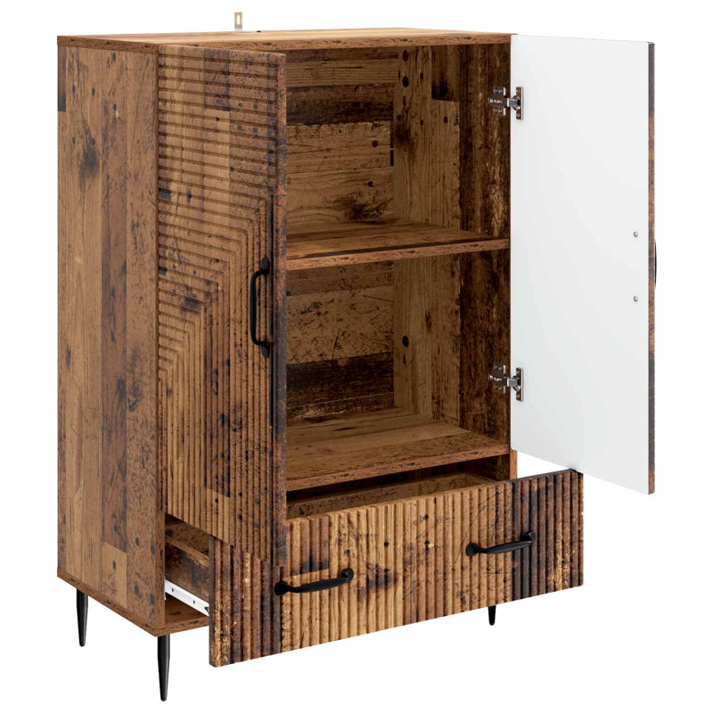 66 cm W Sideboard, Old Wood