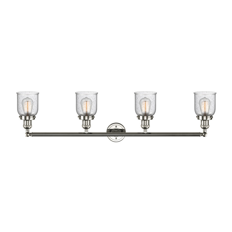 Éclairage pour salle de bain 4 lumières Anatol, DEL, Nickel poli