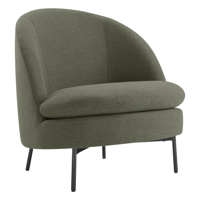 Chaise d'appoint rembourrée Catana, Tweed chanvre Nathan
