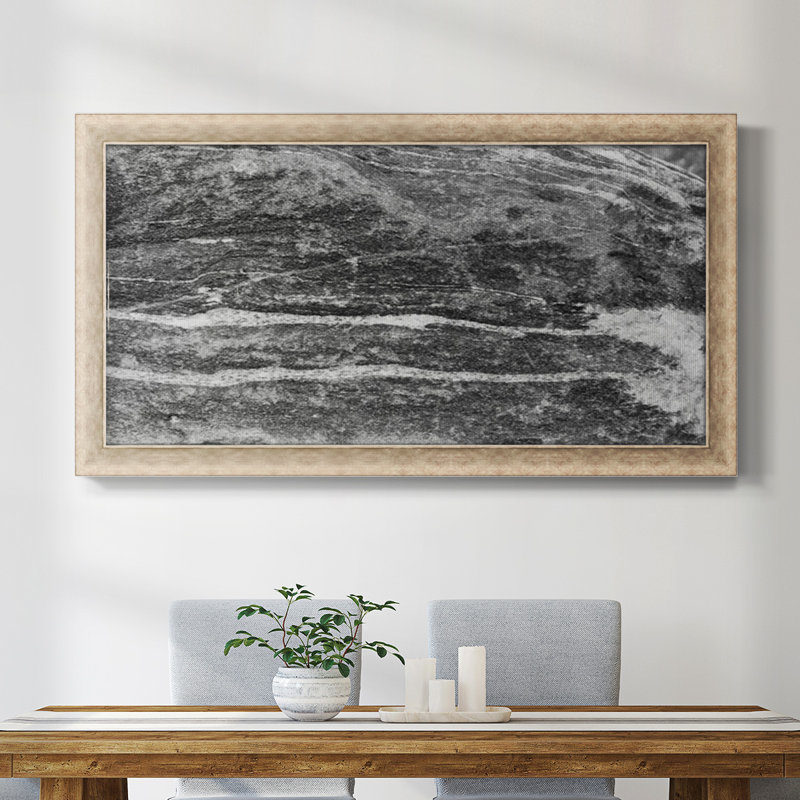 Found Textures X - Toile encadrée de qualité supérieure - prête à être accrochée, H 29 po x l 53 po x P 1,25 po