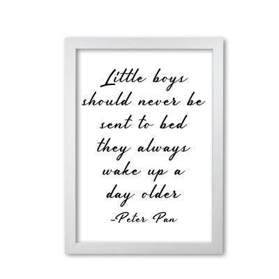 Little Boys Peter Pan Quote - Print