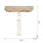 Tablette murale en bois patiné