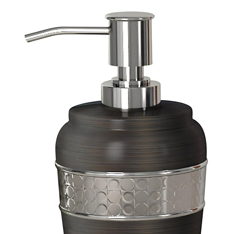 Distributeur de savon liquide en acier inoxydable avec pompe et distributeur de savon pour salle de bain