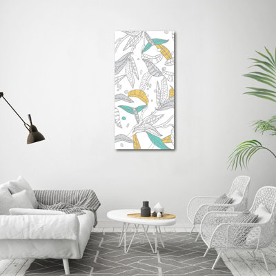 Colourful Leaves - Wrapped Canvas Print