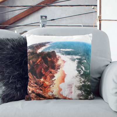 The Coast of Portugal Painting Scatter Cushion