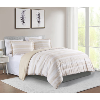 Ensemble de housse de couette réversible en microfibre 3 pièces Maddison-Mai