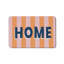 Tapis d'entrée à rayures 20 po x 32 po, orange rose pastel, vestibule