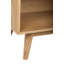 Meuble télé moderne Universal Expert Abacus pour téléviseurs jusqu'à 65 pouces, console de rangement en chêne et blanc avec portes coulissantes et système de gestion des câbles