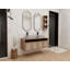 Meuble-lavabo 48 po avec 2 lavabos en céramique et support de rangement, 4 portes à fermeture en douceur, montage flottant, contreplaqué (emballage KD)-125515029