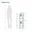 Étagère à chaussures verticale, tour à chaussures étroite, étagère à chaussures haute avec 2 crochets, tablettes réglables, étagères à chaussures pour petits espaces, vestibule, salon, blanc-96215939-119024477