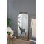 Miroir pleine grandeur 76 po x 40 po, miroir de plancher en métal doré antique pour le salon, la chambre à coucher