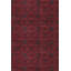 Yamoud Hand-Knotted Burgundy Lamb's Wool Area Rug