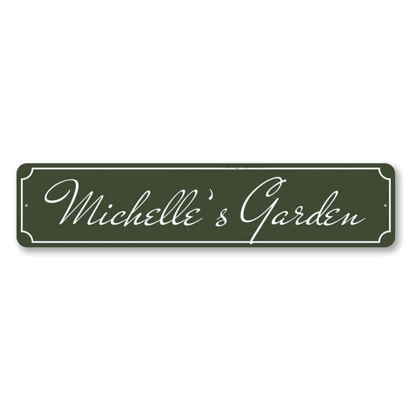 Plaque de jardin en aluminium, H 4 po x l 18 po x P 0,04 po