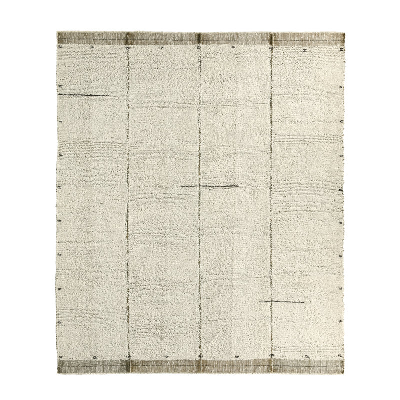 Jaipur Living Mazie HRG02 Handwoven Moroccan Ivory/Green Area Rug (8'X10'), Rectangle 8' x 10'