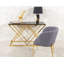 Ewert 120cm Glass Top Console Table-426851621
