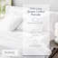 Ensemble de draps brodés en percale 100% coton à densité de tissage 300 fils Pointehaven-685441554-691720275