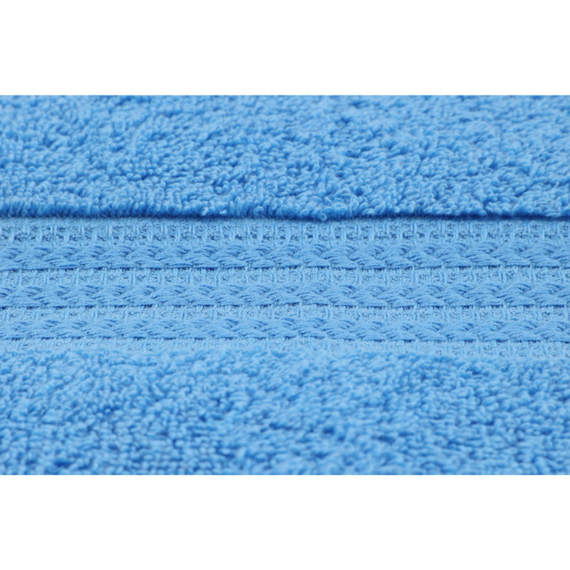 Luxueuse serviette de bain 100% coton (1 pièce), bleu, 27,6 po x 55,1 po | 500 gr / m² pour une absorbance ultime | Lavable à la machine à 104 ° F | Doux, durable, parfait pour un usage au spa ou au quotidien, élégant et fonctionnel