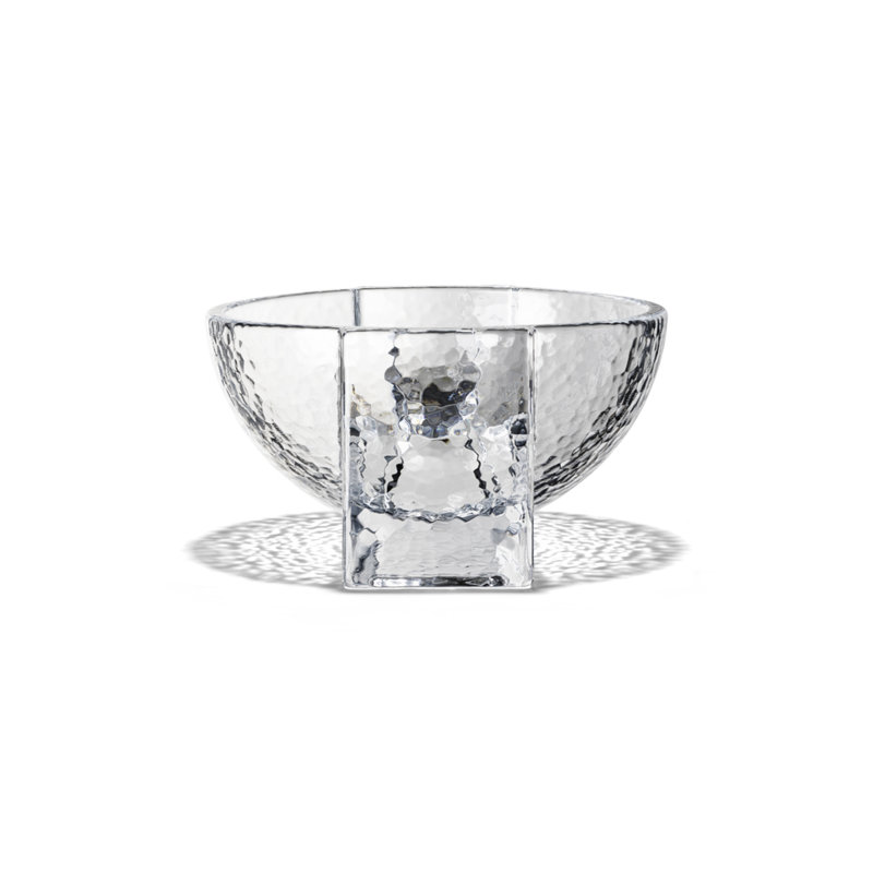 Bol décoratif en verre Forrma, H 3,3 po x l 6,1 po x P 6,1 po
