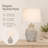 23" Ceramic Single Table Lamp Set