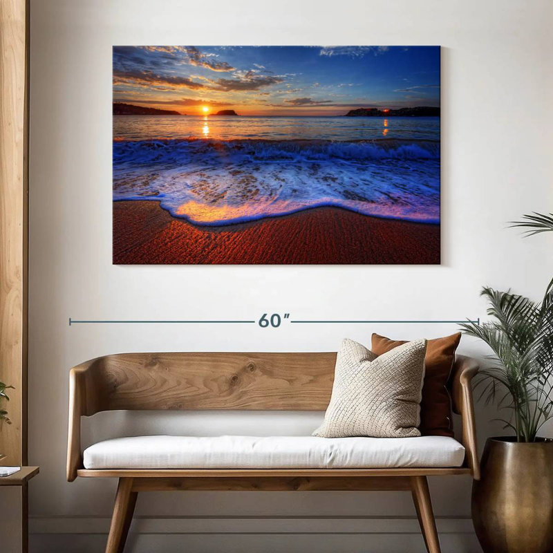 Gillard Sunset Waves, H 32 po x l 48 po