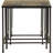Set Of 3 Nesting Tables With Slate Tabletops, Solid Real Stone End Tables, Side And Accent Tables For Living Room Use