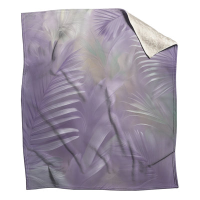 Couvertures de feuilles de palmier lavande