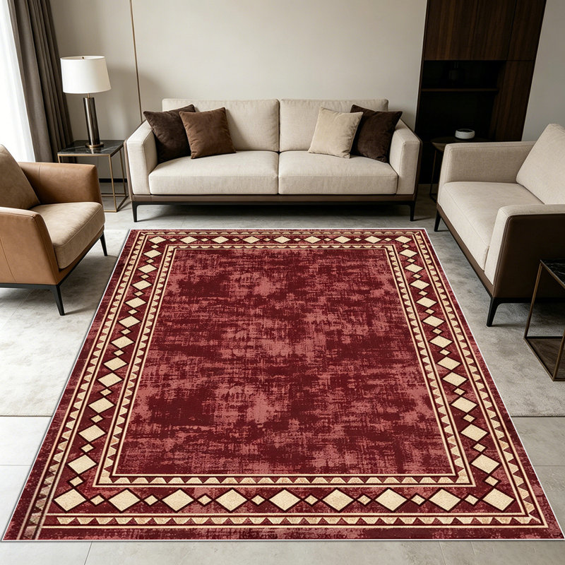 1PC Vintage Persian Traditional Floral Paisley Medallion area rugs for Living Room, Soft and Comfortable, Suitable for all seasons, easy-to-maintain, machine washable Indoor floor mat, Under Table Farmhouse suitable for dining room, bedroom.
