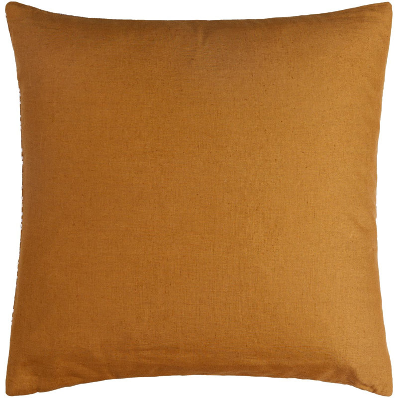 Theodore Accent Pillow, Polyester, Camel/Cream Geometric, 18"H x 18"W