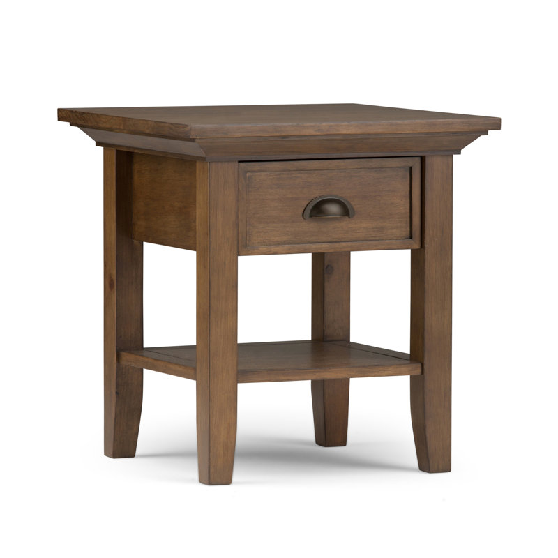 Modern - End Table - Rustic Natural Aged Brown