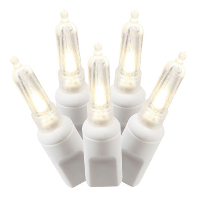 Single Mold Italian LED Christmas light set 4"x34'L