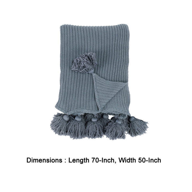 100% Cotton Blanket, Blue